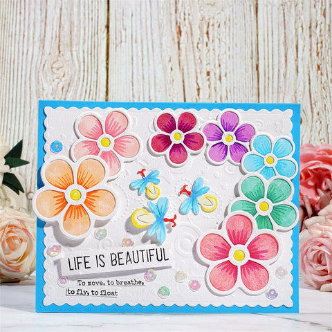 Inlovearts Five Petal Flower Cutting Dies