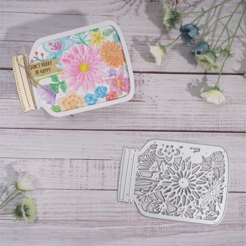 Inlovearts Flower Bottle Cutting Dies