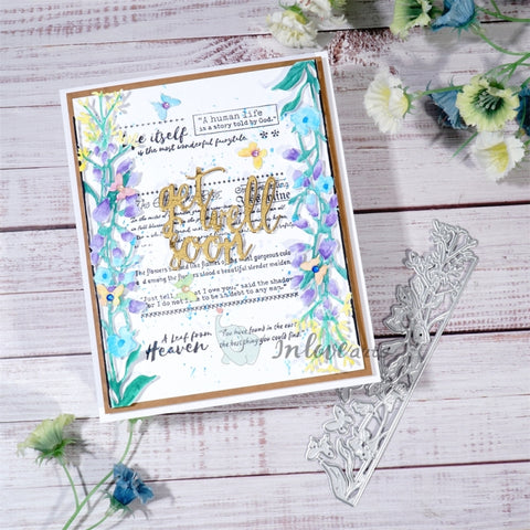 Inlovearts Flower Lace Border Cutting Dies