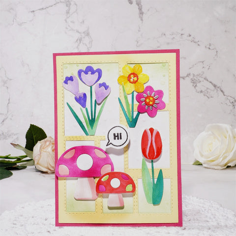 Inlovearts Flowers and Mushroom Cutting Dies