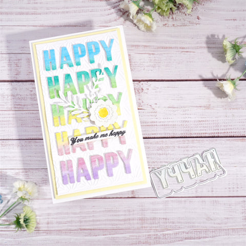 Inlovearts "HAPPY" Word Cutting Dies