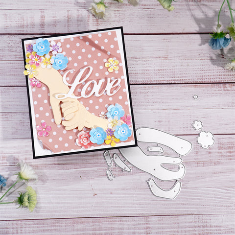 Inlovearts Hand-in-hand Metal Cutting Dies