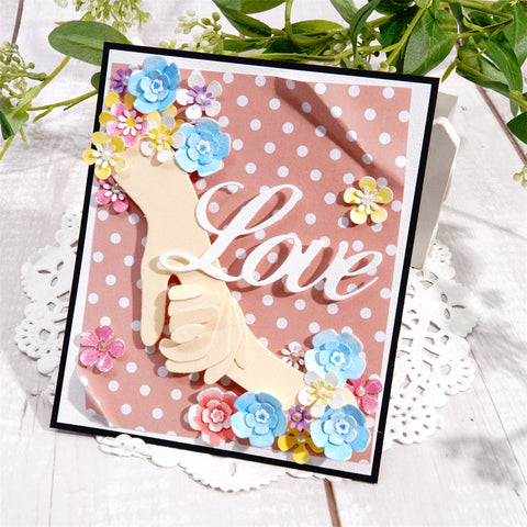 Inlovearts Hand-in-hand Metal Cutting Dies