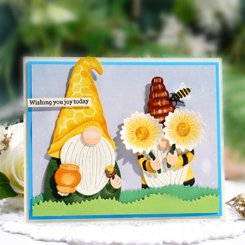 Inlovearts Honey Gnomes Metal Cutting Dies