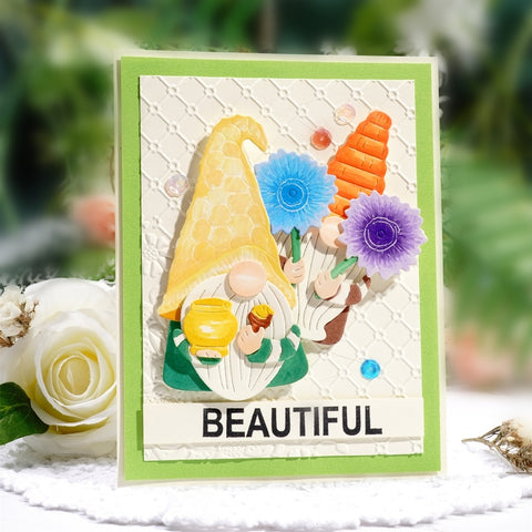 Inlovearts Honey Gnomes Metal Cutting Dies