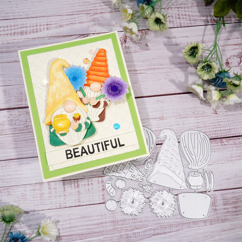 Inlovearts Honey Gnomes Metal Cutting Dies