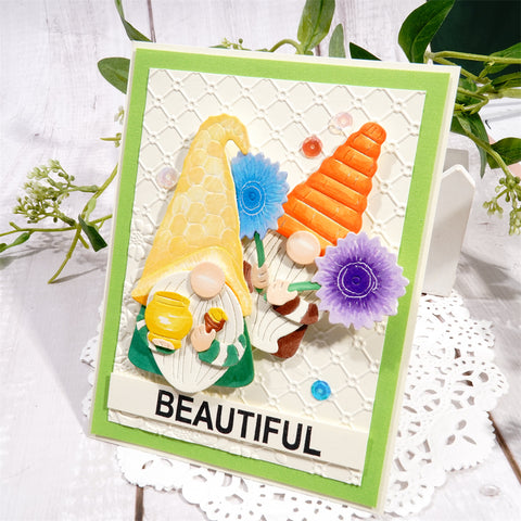 Inlovearts Honey Gnomes Metal Cutting Dies