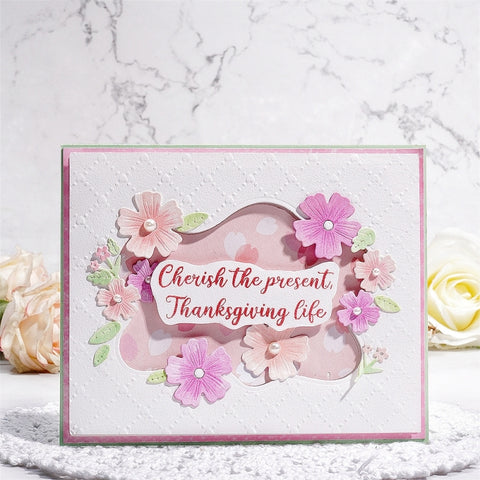 Inlovearts Irregular Flower Border Cutting Dies