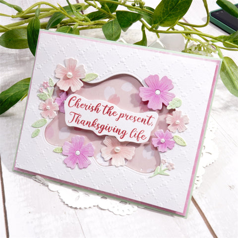 Inlovearts Irregular Flower Border Cutting Dies