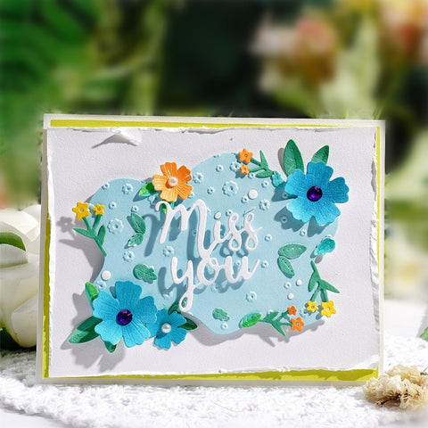 Inlovearts Irregular Flower Border Cutting Dies