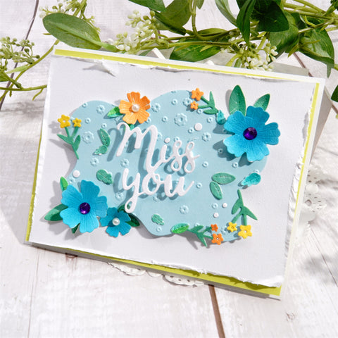 Inlovearts Irregular Flower Border Cutting Dies