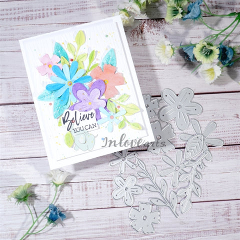Inlovearts Joint Flowers Cutting Dies