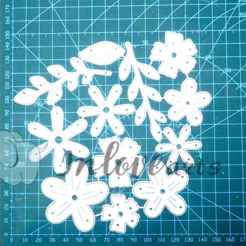 Inlovearts Joint Flowers Cutting Dies