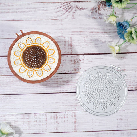 Inlovearts Knitted Sunflower Cutting Dies