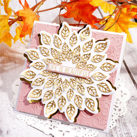 Inlovearts Cascading Leaves Cutting Dies