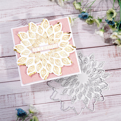 Inlovearts Cascading Leaves Cutting Dies