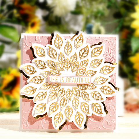 Inlovearts Cascading Leaves Cutting Dies