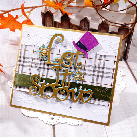 Inlovearts "Let It Snow" Word Metal Cutting Dies
