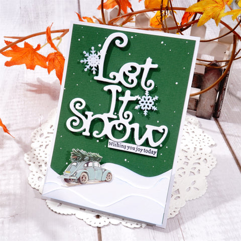 Inlovearts "Let It Snow" Word Metal Cutting Dies