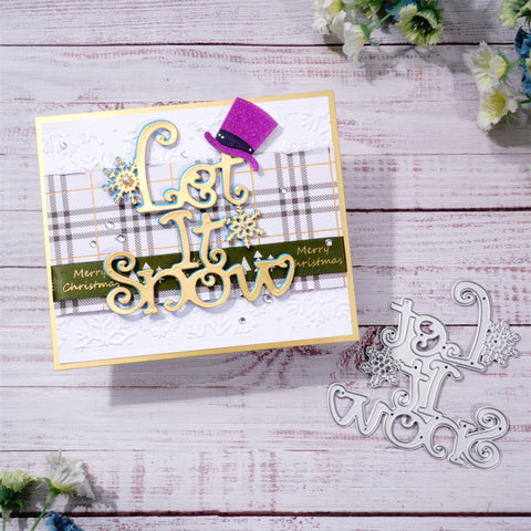 Inlovearts "Let It Snow" Word Metal Cutting Dies