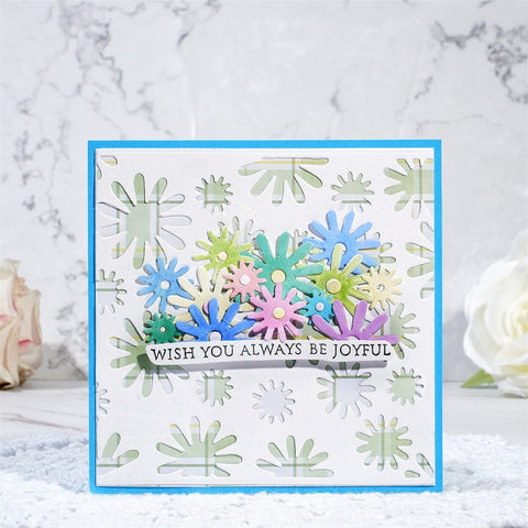 Inlovearts Little Daisies Background Board Cutting Dies