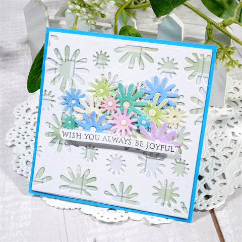 Inlovearts Little Daisies Background Board Cutting Dies