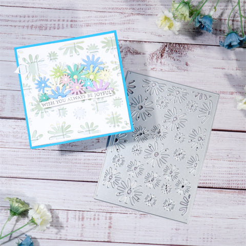 Inlovearts Little Daisies Background Board Cutting Dies