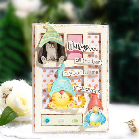 Inlovearts Little Gnomes Babies Metal Cutting Dies