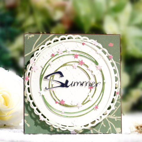 Inlovearts Little Star Round Frame Cutting Dies