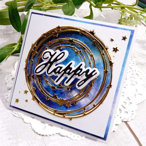 Inlovearts Little Star Round Frame Cutting Dies