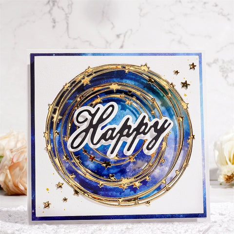 Inlovearts Little Star Round Frame Cutting Dies
