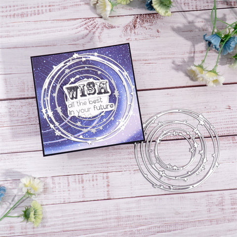 Inlovearts Little Star Round Frame Cutting Dies