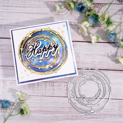 Inlovearts Little Star Round Frame Cutting Dies