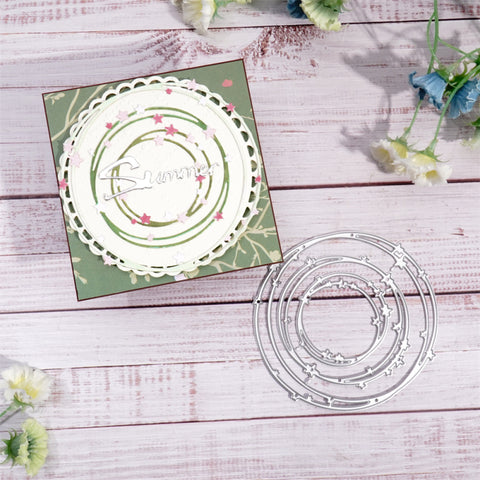 Inlovearts Little Star Round Frame Cutting Dies