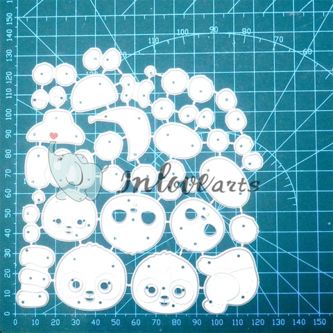 Inlovearts Lovely Panda Cutting Dies