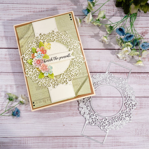 Inlovearts Luxury Lace Border Cutting Dies