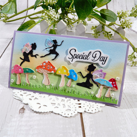Inlovearts Mushroom and Grass Cutting Dies