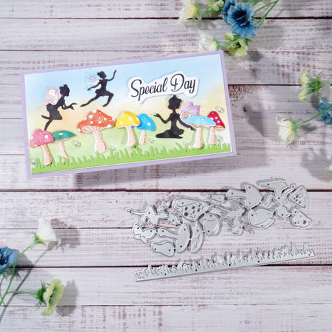 Inlovearts Mushroom and Grass Cutting Dies