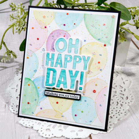 Inlovearts "OH HAPPY DAY!" Word Cutting Dies