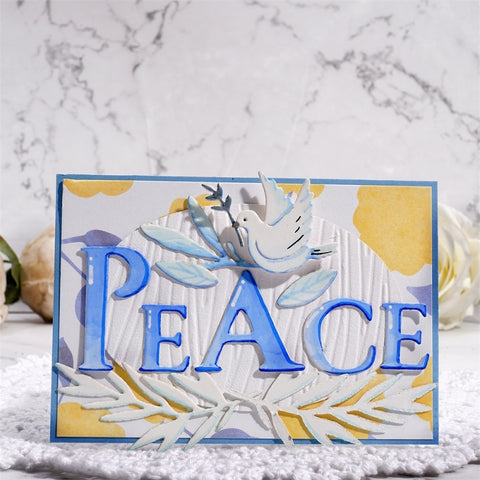 Inlovearts Peace Word and Pigeon Cutting Dies