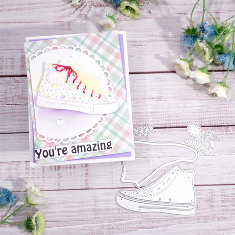 Inlovearts Sneakers Cutting Dies