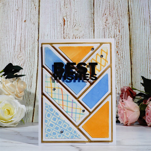 Inlovearts Splicing Rectangular Background Board Cutting Dies