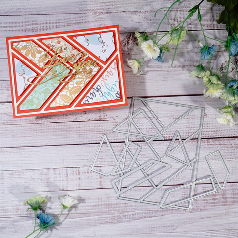 Inlovearts Splicing Rectangular Background Board Cutting Dies
