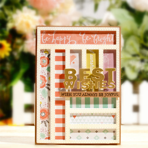 Inlovearts Splicing Rectangular Background Board Dies