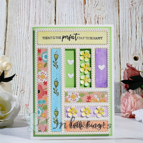 Inlovearts Splicing Rectangular Background Board Dies