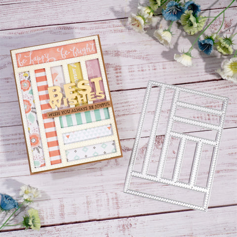 Inlovearts Splicing Rectangular Background Board Dies