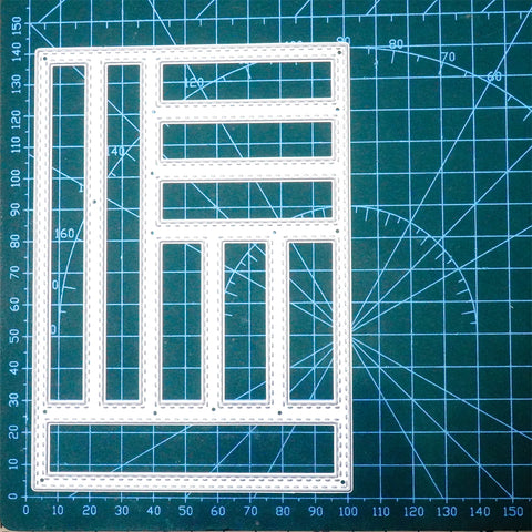 Inlovearts Splicing Rectangular Background Board Dies