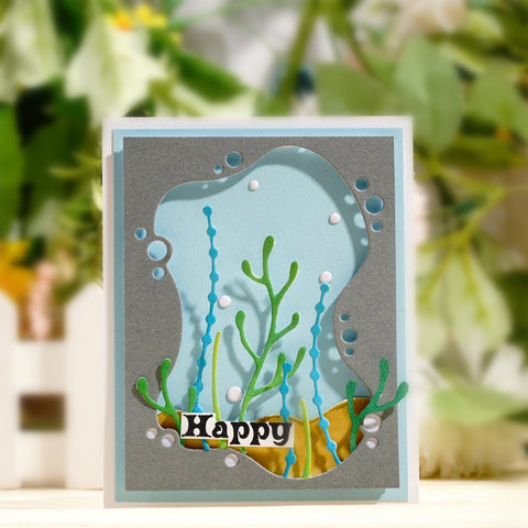 Inlovearts Marine Life Background Board Set Cutting Dies