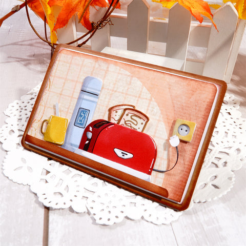 Inlovearts Toaster & Cups Metal Cutting Dies