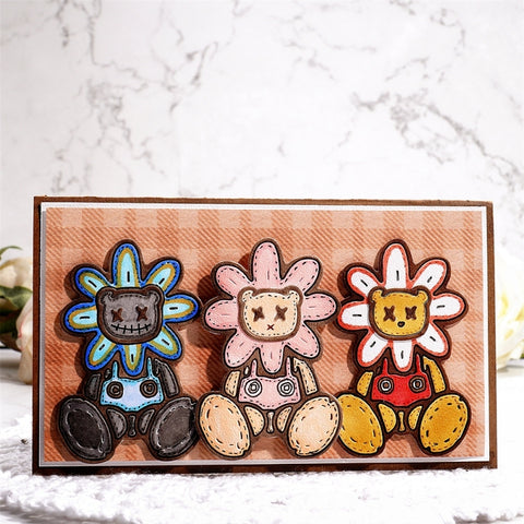 Inlovearts Unique Toy Bear Cutting Dies